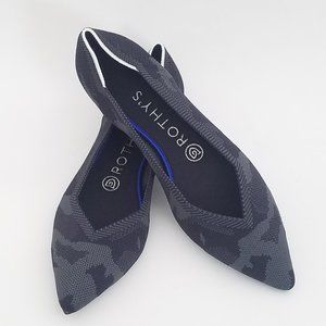 NWOT Rothy's Gray Camo Pointed Flats